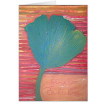 Card - Gingko Biloba by creativecanary Card - Gingko Biloba