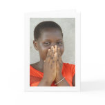 Card, "Girl in an Orange-Red Dress"