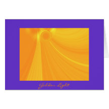 Card Golden Light