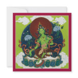 CARD Green Tara - square card with envelope Personalized Announcement