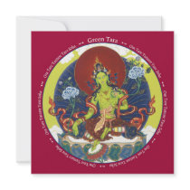 CARD Green Tara - with envelope Invites