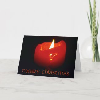 Card - Greeting - Christmas candle