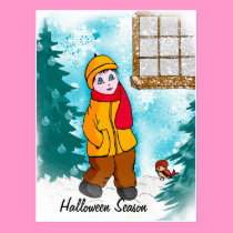 card "Halloween season" postcards
