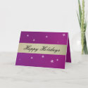Card - Happy Holidays - Purple