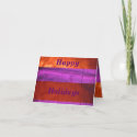 Card - Happy Holidays - Red, Orange, Purple