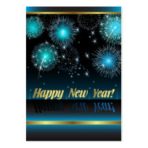 Card Happy New Year Business Cards