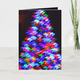 Card - Holiday Shopping Tree - Abstract