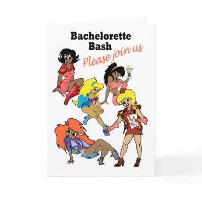Card:/ Invitation: The Bachelorette Bash by celebrationZ