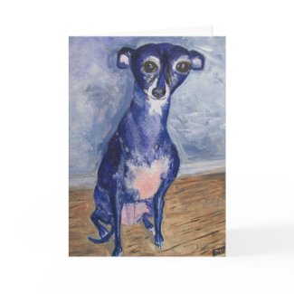 Card, Italian Greyhound card