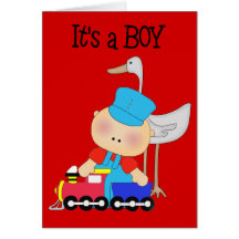 Card It's A Boy New Baby Announcement 3A8