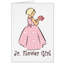 Card: Jr. Flower Girl in Pink by celebrationZ Card: Jr. Flower Girl in Pink