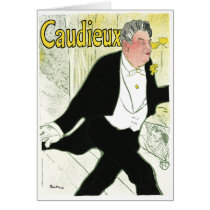 Card: Lautrec - Caudieux by VintageCabaret Card: Lautrec - Caudieux