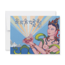CARD Mantra OM MANI PADME HUM Custom Announcement