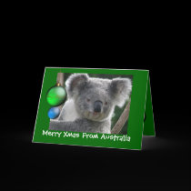 Card Merry Xmas From Australia Koala