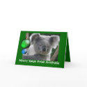 Card Merry Xmas From Australia Koala