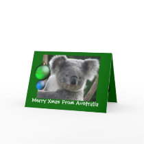 Card Merry Xmas From Australia Koala by shanmaree Card Merry Xmas From Australia Koala