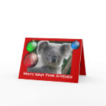 Card Merry Xmas From Australia Koala