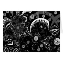 Card Modern Art Black White 2