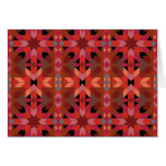 Card Morrocco red orange black