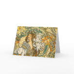 Card: Mucha - Language of Flowers