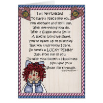 Card-Niece-Lucky Penny-Glue Penny On by forbes1954 Card-Niece-Lucky Penny-Glue Penny On