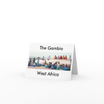 Card, "On the Beach, Gambia, West Africa"