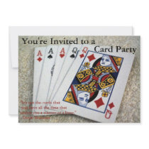 Card Party Personalized Invites