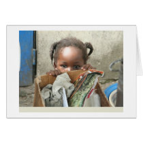 Card, "Peeping Child, Ivory Coast, West Africa"