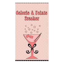 Card Personal Calorie Tracker-see back business cards