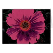 Card Pink Night Flower