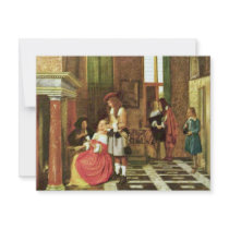 Card Players By Hooch Pieter De (Best Quality) Personalized Invitation