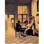 Card Players By Hooch Pieter De (Best Quality) Photo Sculpture