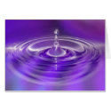 Card - Purple Water Drop card