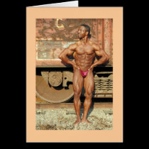 Card, "Randy Jackson by the Train"14A cards