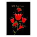 Card Red 2 Forrest Flowers