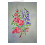 Card Roses and Digitalis