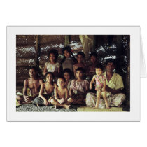 Card, SAMOAN FAMILY PORTRAIT, SAVAII, 1968