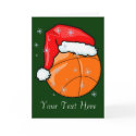 Card - Santa Basketball