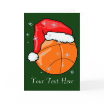 Card - Santa Basketball by pawtraitart Card - Santa Basketball