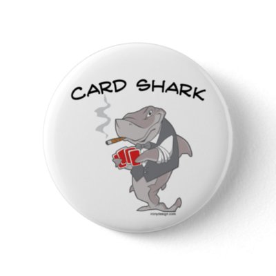 Card Shark Pinback Buttons by