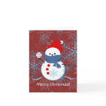 Card - Snowman Baseball