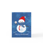 Card - Snowman Baseball