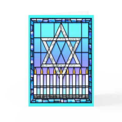 Card: Star Menorah by celebrationsetc