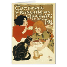Card:  Steinlen - Compagnie Francaise des Chocolat