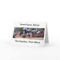 Card, "Street Scene, Banjul, Gambia, West Africa"
