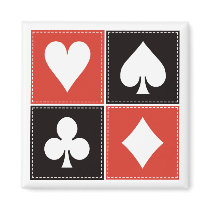 Card Suits 01 Fridge Magnet