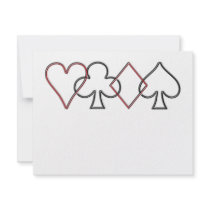 Card Suits Personalized Announcement