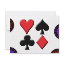 Card Suits invitations