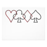 Card Suits Personalized Announcement
