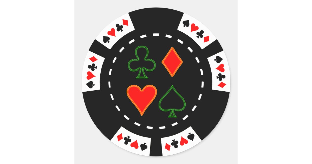 Suits poker chips
